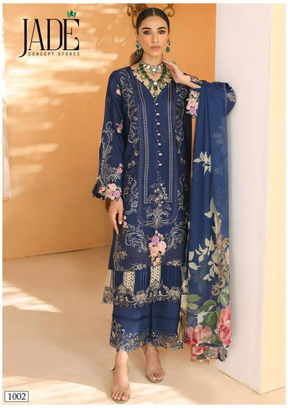 Chevron Vol 3-4-Super Hit Jade Lawn Cotton Karachi Salwar Suits