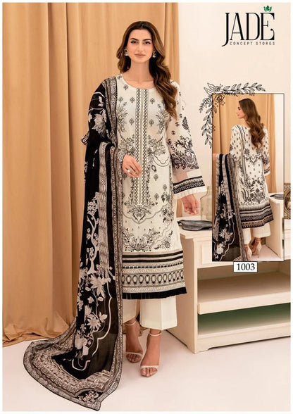 Chevron Vol 3-4-Super Hit Jade Lawn Cotton Karachi Salwar Suits