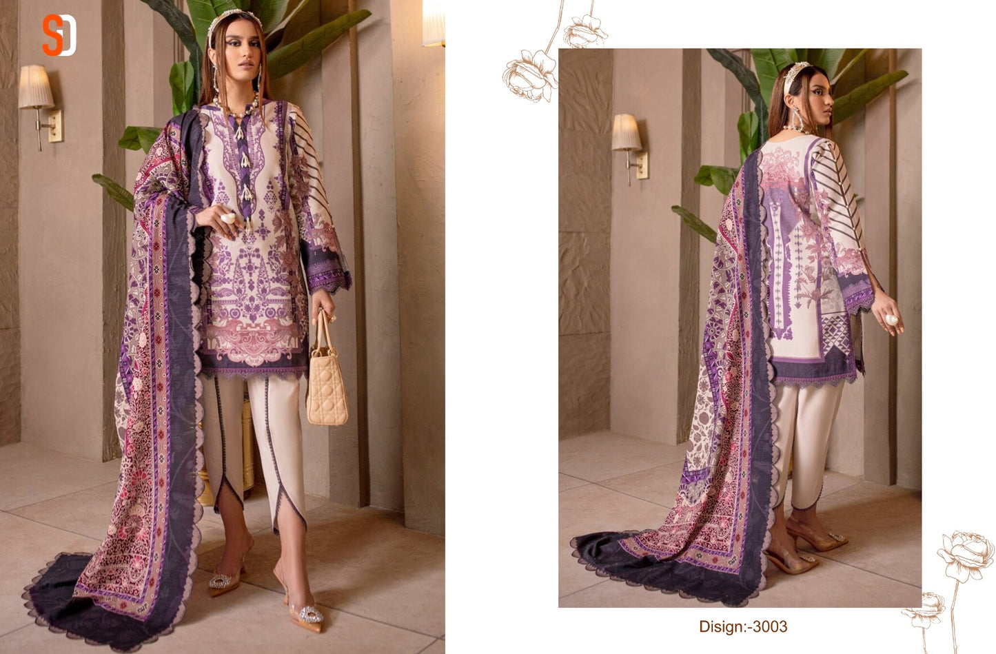 Chevron Vol 3 Shraddha Designer Lawn Cotton Pakistani Patch Work Suits