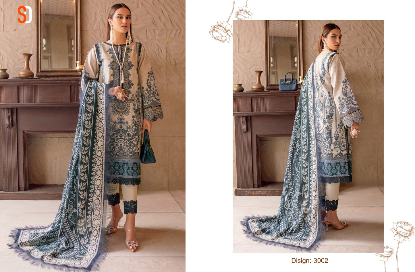 Chevron Vol 3 Shraddha Designer Lawn Cotton Pakistani Patch Work Suits