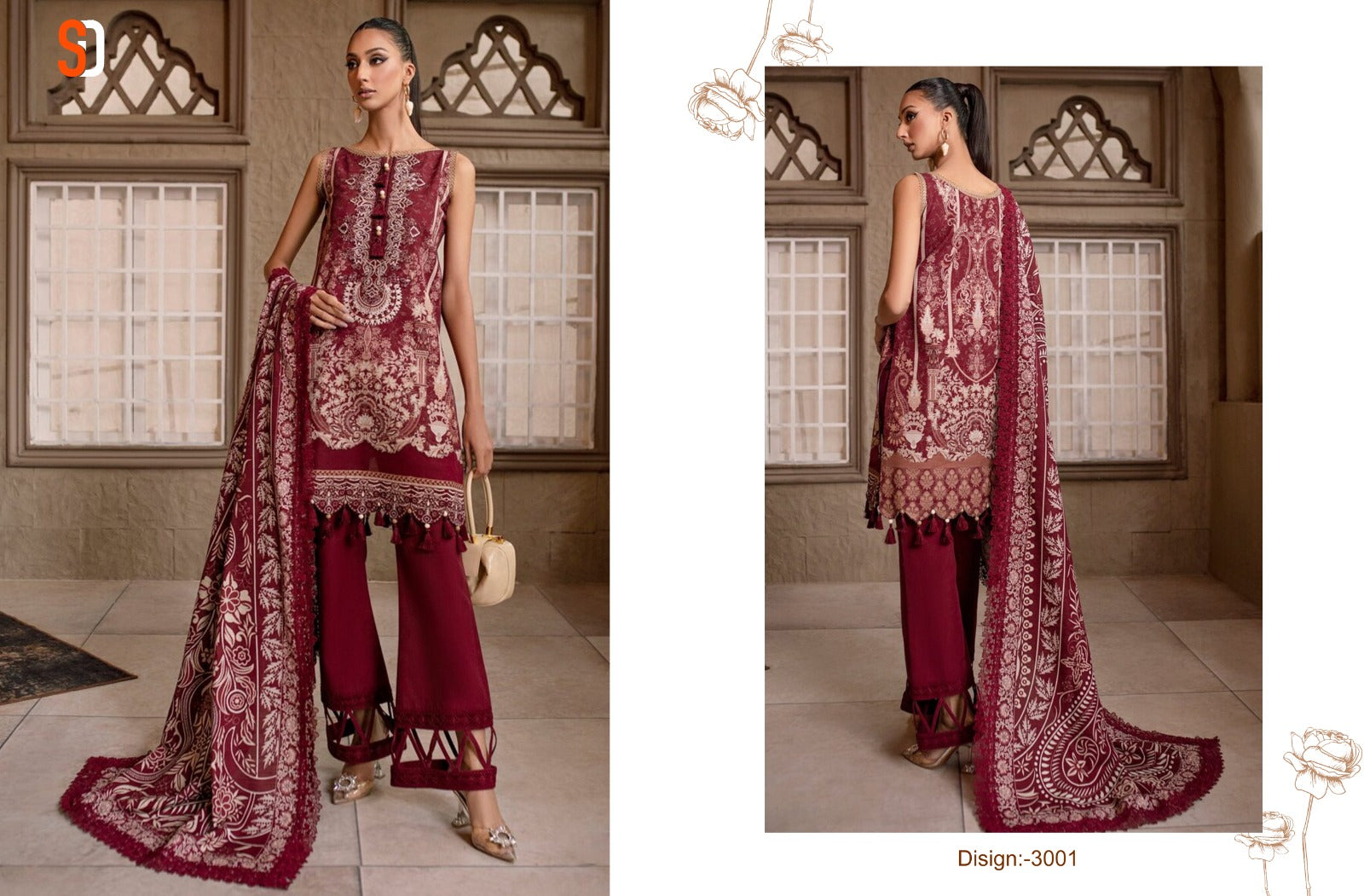 Chevron Vol 3 Shraddha Designer Lawn Cotton Pakistani Patch Work Suits