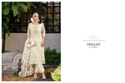 Chikan Kari Organza Lily Lali Readymade Pant Style Suits