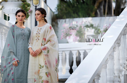 Chikankari Vol 3 Lily Lali Chanderi Silk Readymade Pant Style Suits