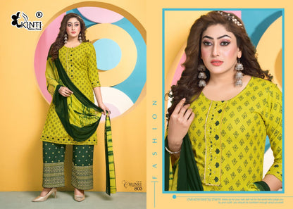 Chunri Vol 8 Kinti Rayon Readymade Plazzo Style Suits