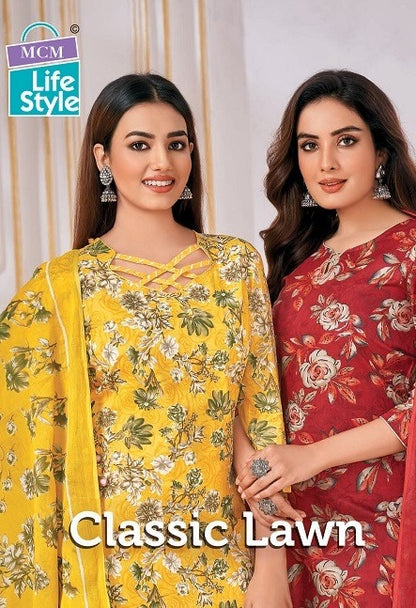 Classic Lawn Vol 1 Mcm Lifestyle Lawn Readymade Pant Style Suits