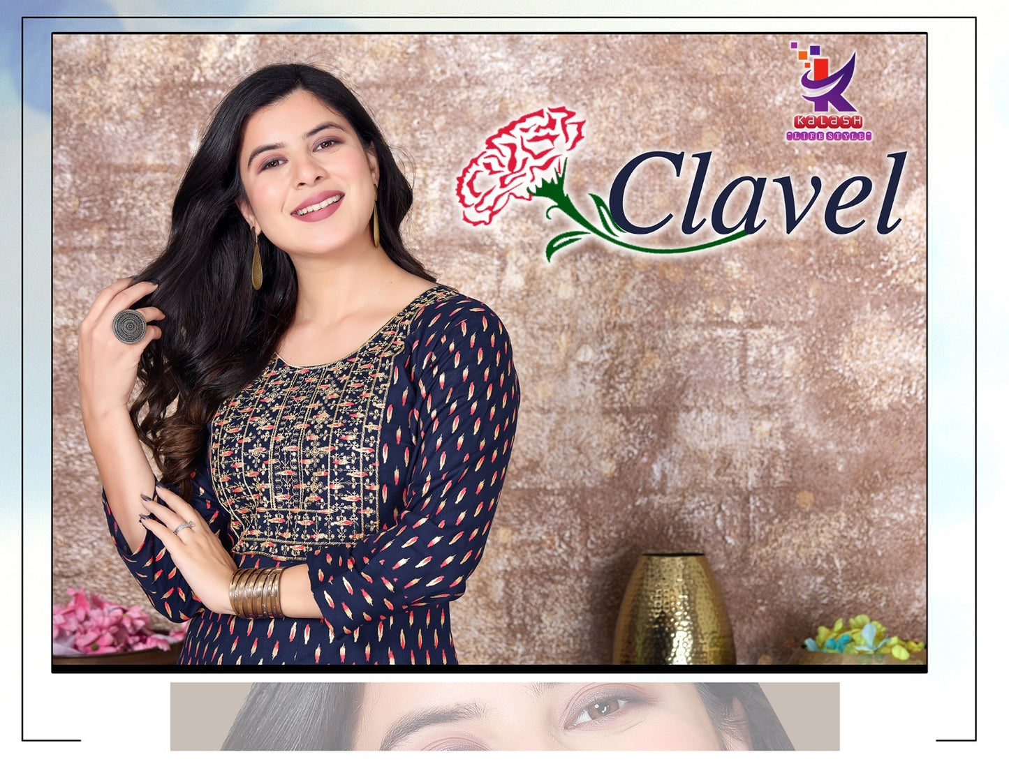 Clavel Mlm Kalash Lifestyle Rayon 14Kg Anarkali Kurtis