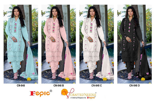 Cn 848 Crafted Needle Georgette Pakistani Readymade Suits