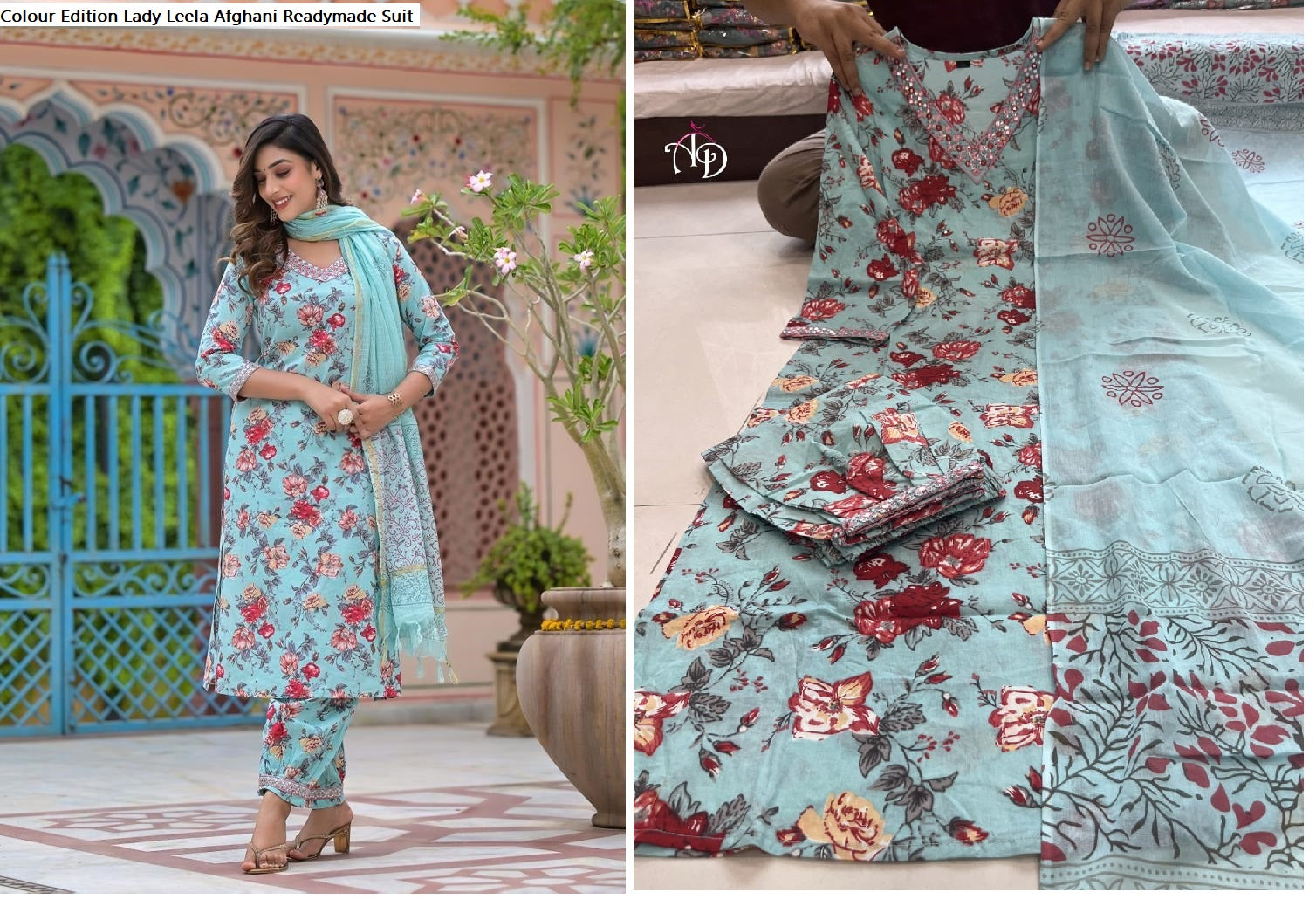 Colour Edition Lady Leela Cotton Afghani Readymade Suit