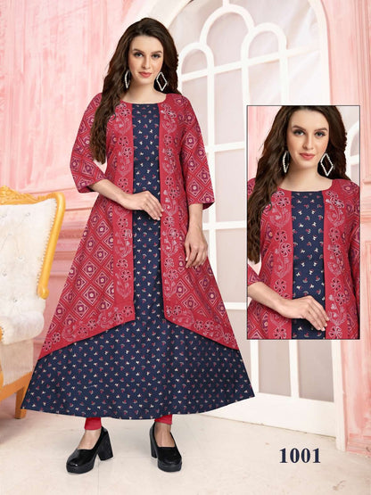 Colour Kingdom Vol 1 Kavinay Reyon Anarkali Kurtis