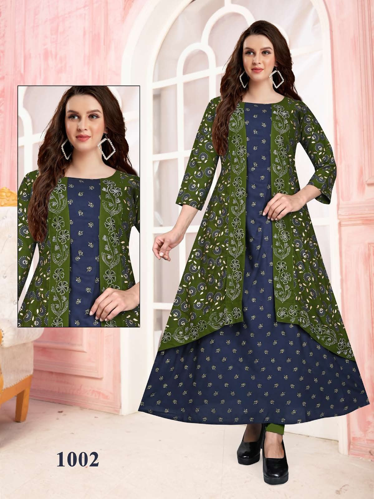 Colour Kingdom Vol 1 Kavinay Reyon Anarkali Kurtis