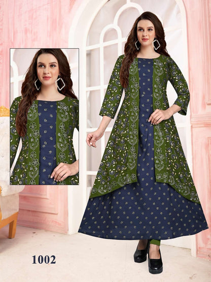 Colour Kingdom Vol 1 Kavinay Reyon Anarkali Kurtis