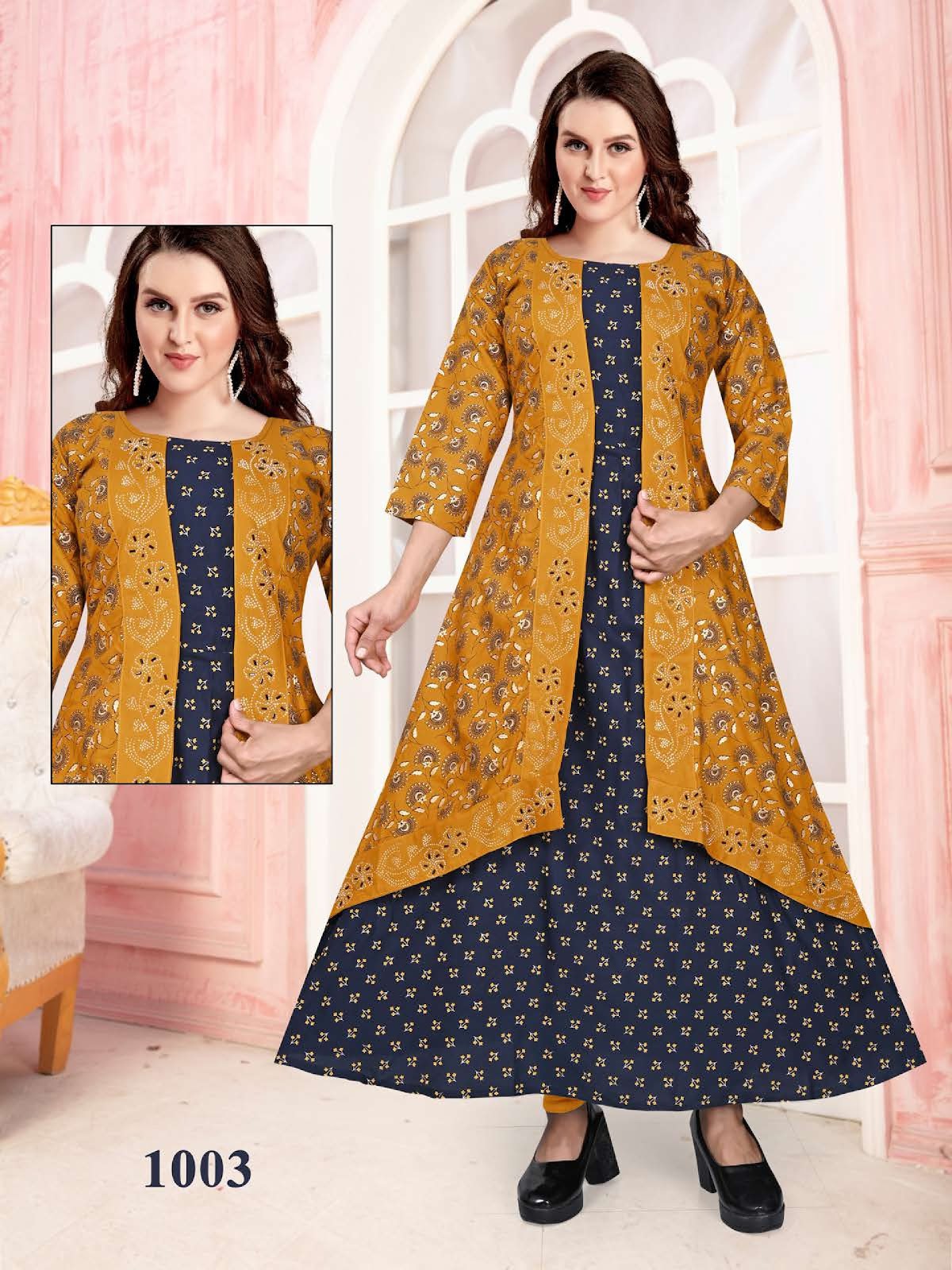 Colour Kingdom Vol 1 Kavinay Reyon Anarkali Kurtis