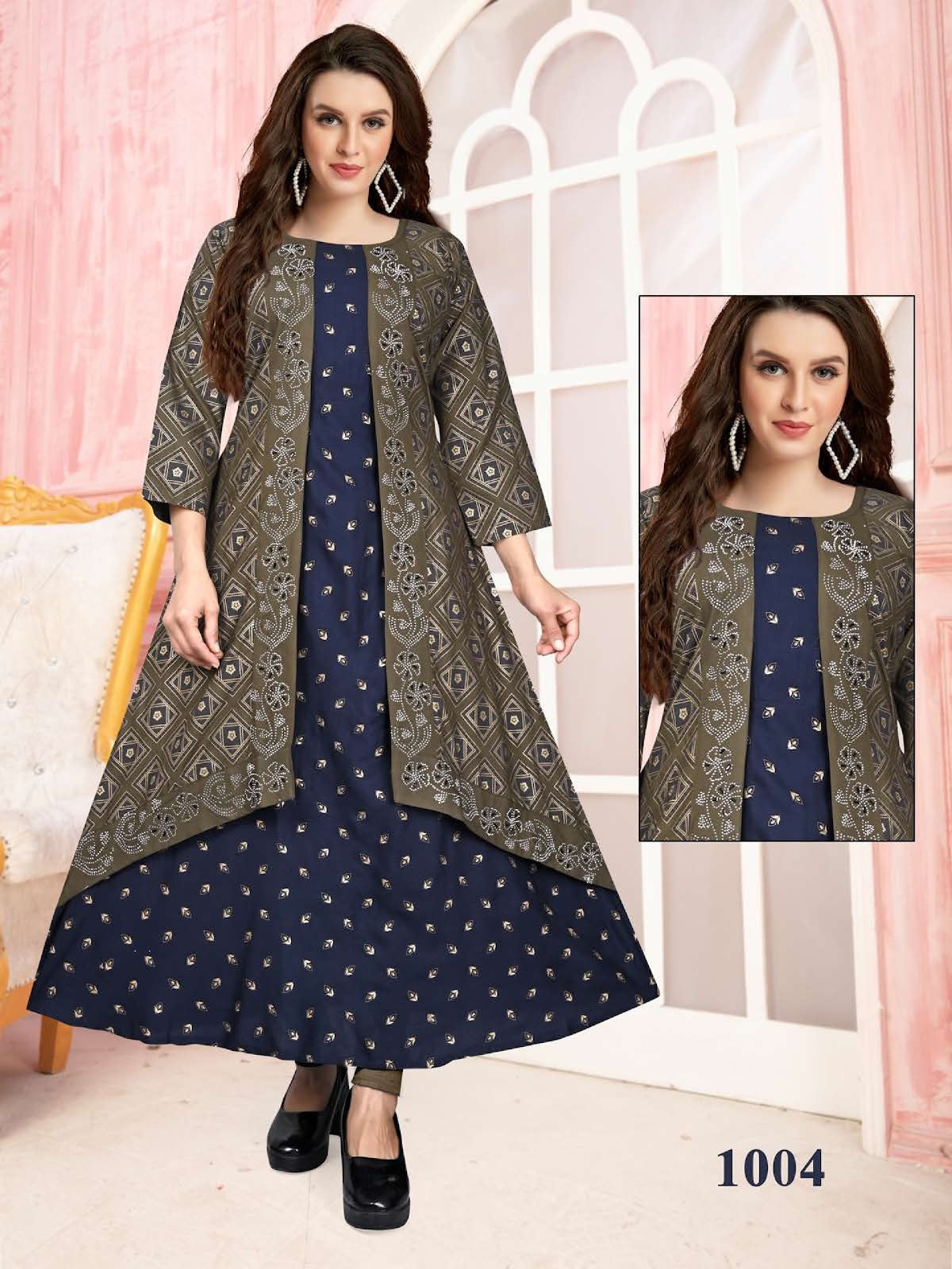 Colour Kingdom Vol 1 Kavinay Reyon Anarkali Kurtis