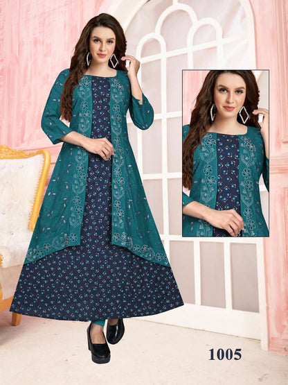 Colour Kingdom Vol 1 Kavinay Reyon Anarkali Kurtis