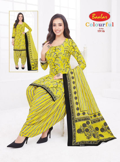 Colourful Vol 19 Baalar Cotton Dress Material