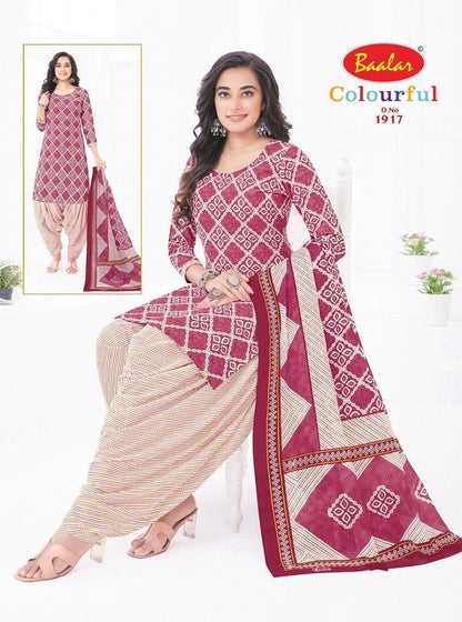 Colourful Vol 19 Baalar Cotton Dress Material