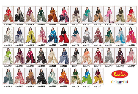Colourful Vol 19 Baalar Cotton Dress Material