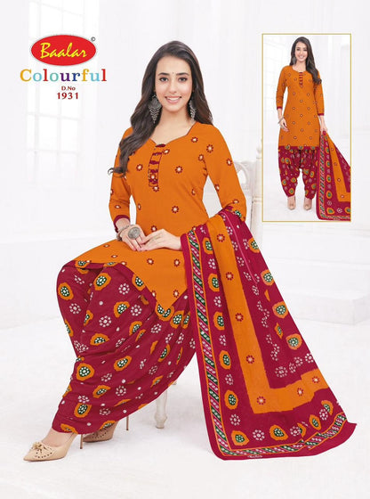 Colourful Vol 19 Baalar Cotton Dress Material