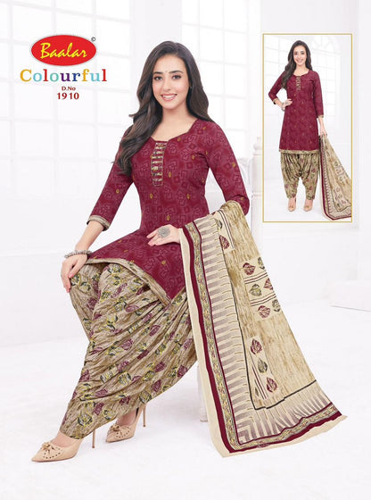 Colourful Vol 19 Baalar Cotton Dress Material