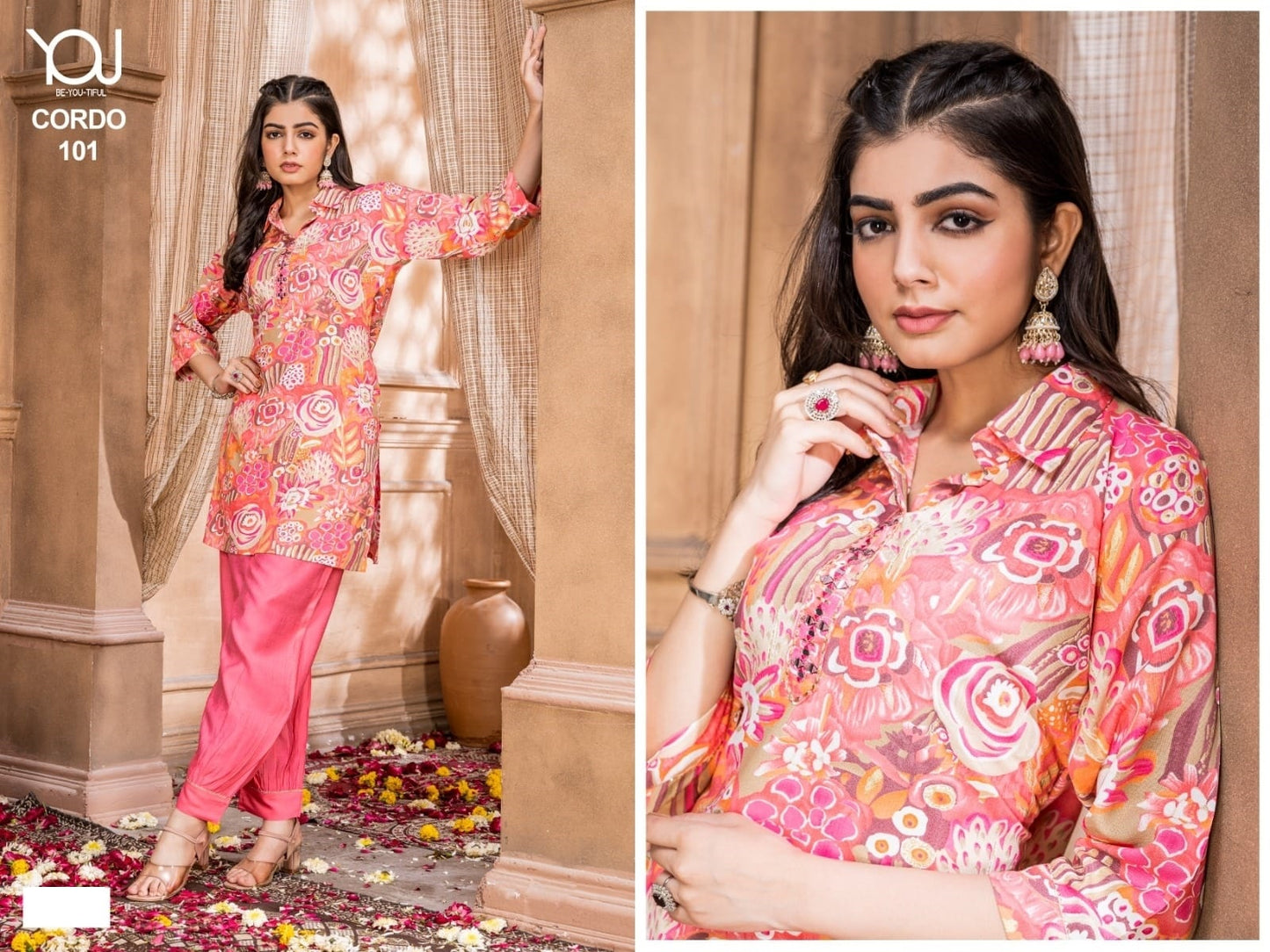 Cordo Afghani You Kurti Bottom Set