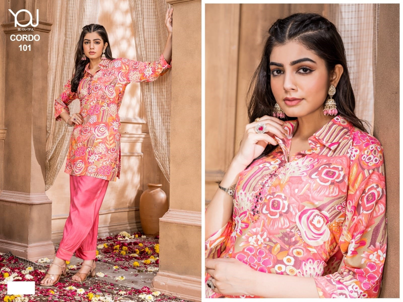 Cordo Afghani You Kurti Bottom Set