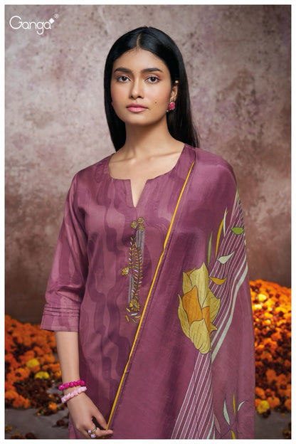 Corey 2125 Ganga Cotton Silk Plazzo Style Suits