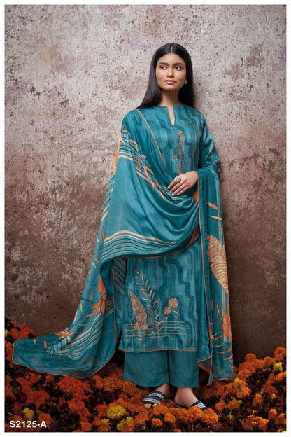 Corey 2125 Ganga Cotton Silk Plazzo Style Suits