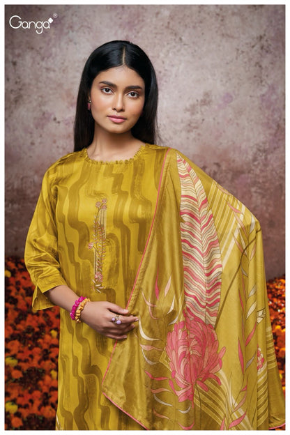 Corey 2125 Ganga Cotton Silk Plazzo Style Suits