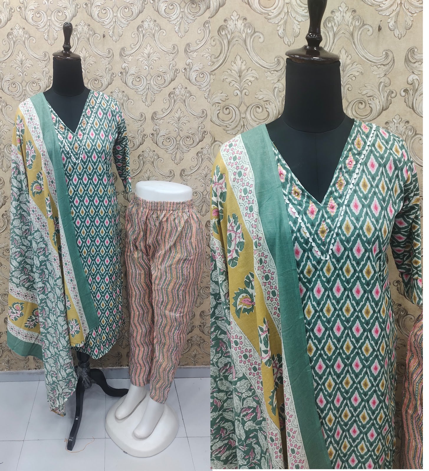 Cotton-1502 Kaso Readymade Pant Style Suits
