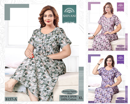 Cotton-2002 Shivani Night Gowns