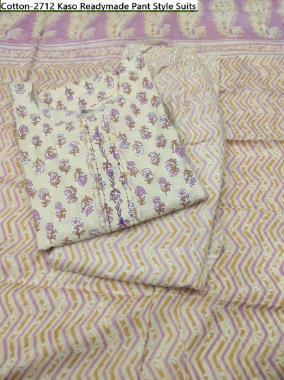 Cotton-2712 Kaso Readymade Pant Style Suits
