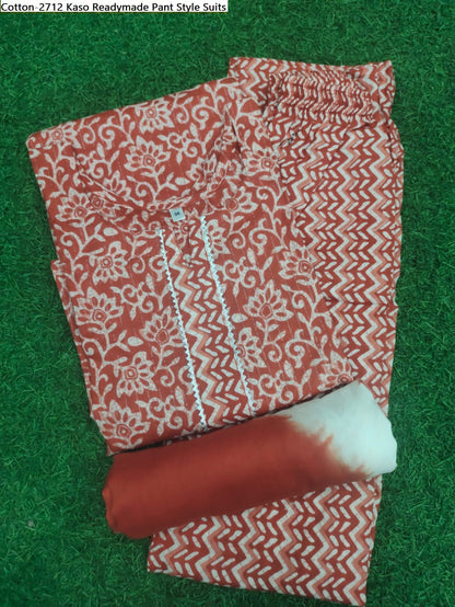 Cotton-2712 Kaso Readymade Pant Style Suits