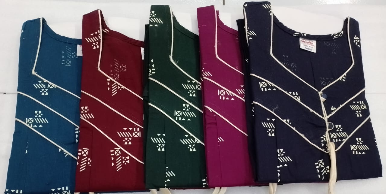 Cotton 0212 Ruchee Fashion Feeding Night Gown