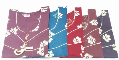 Cotton 0212 Ruchee Fashion Feeding Night Gown