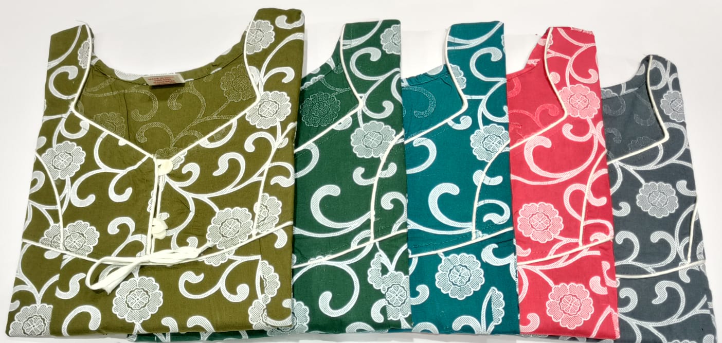 Cotton 0212 Ruchee Fashion Feeding Night Gown