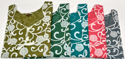 Cotton 0212 Ruchee Fashion Feeding Night Gown