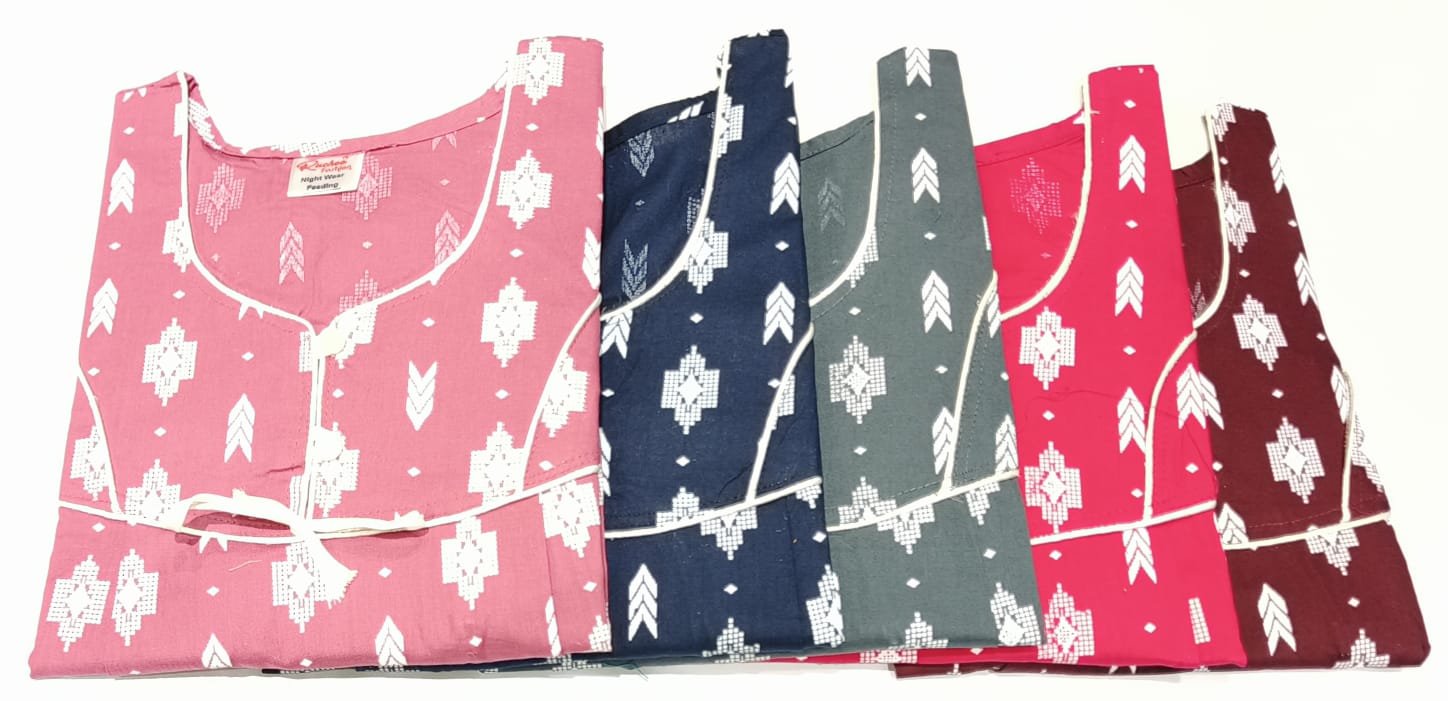 Cotton 0212 Ruchee Fashion Feeding Night Gown