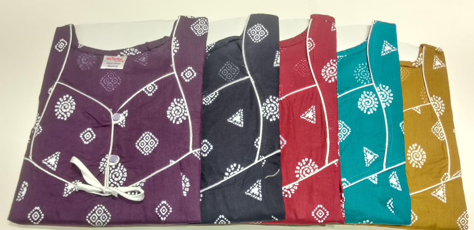 Cotton 0212 Ruchee Fashion Feeding Night Gown