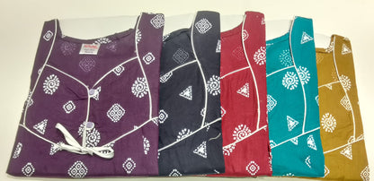 Cotton 0212 Ruchee Fashion Feeding Night Gown