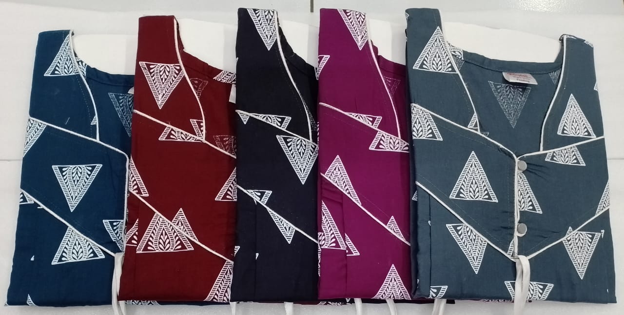 Cotton 0212 Ruchee Fashion Feeding Night Gown