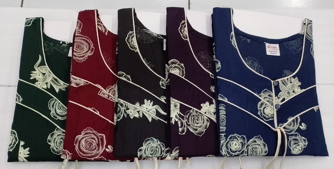 Cotton 0212 Ruchee Fashion Feeding Night Gown