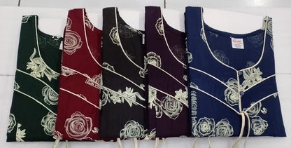 Cotton 0212 Ruchee Fashion Feeding Night Gown