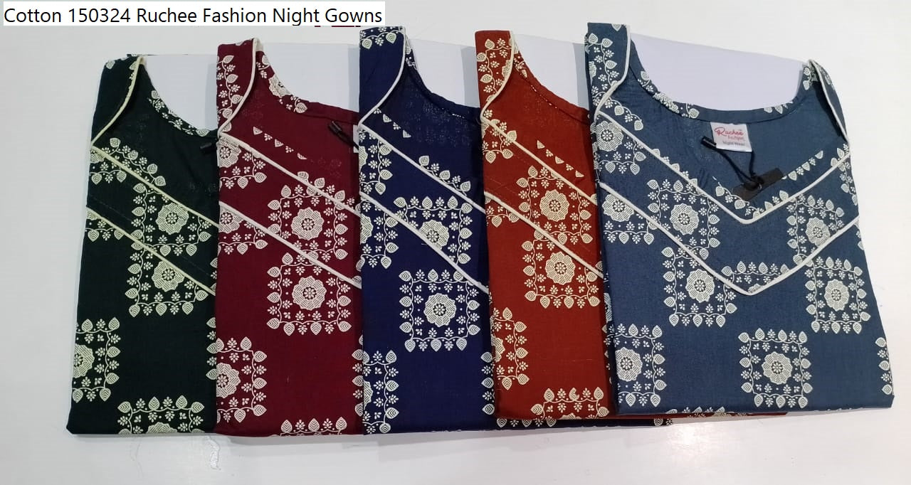 Cotton 150324 Ruchee Fashion Night Gowns