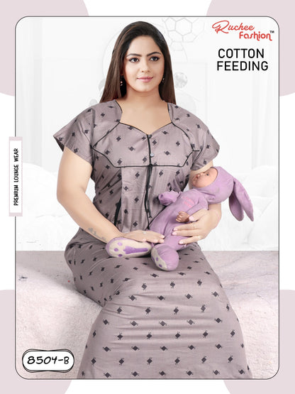Cotton 1812 Ruchee Fashion Feeding Night Gown