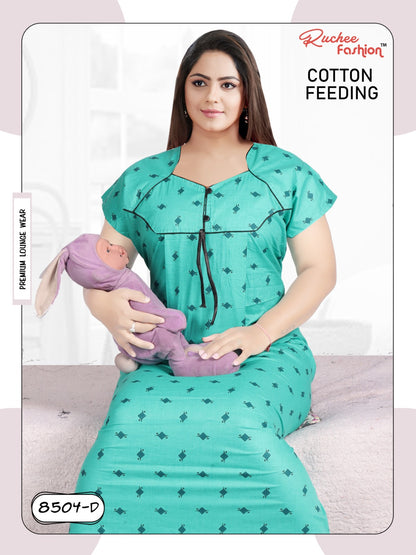 Cotton 1812 Ruchee Fashion Feeding Night Gown