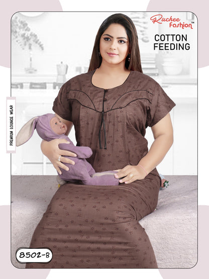 Cotton 1812 Ruchee Fashion Feeding Night Gown