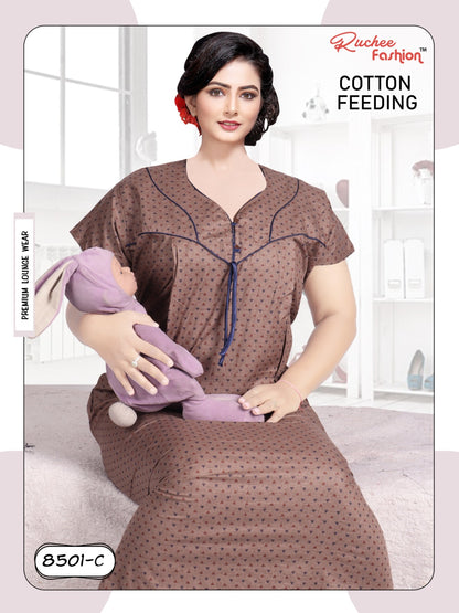 Cotton 1812 Ruchee Fashion Feeding Night Gown