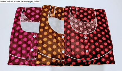 Cotton 201023 Ruchee Fashion Night Gowns