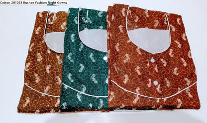 Cotton 201023 Ruchee Fashion Night Gowns
