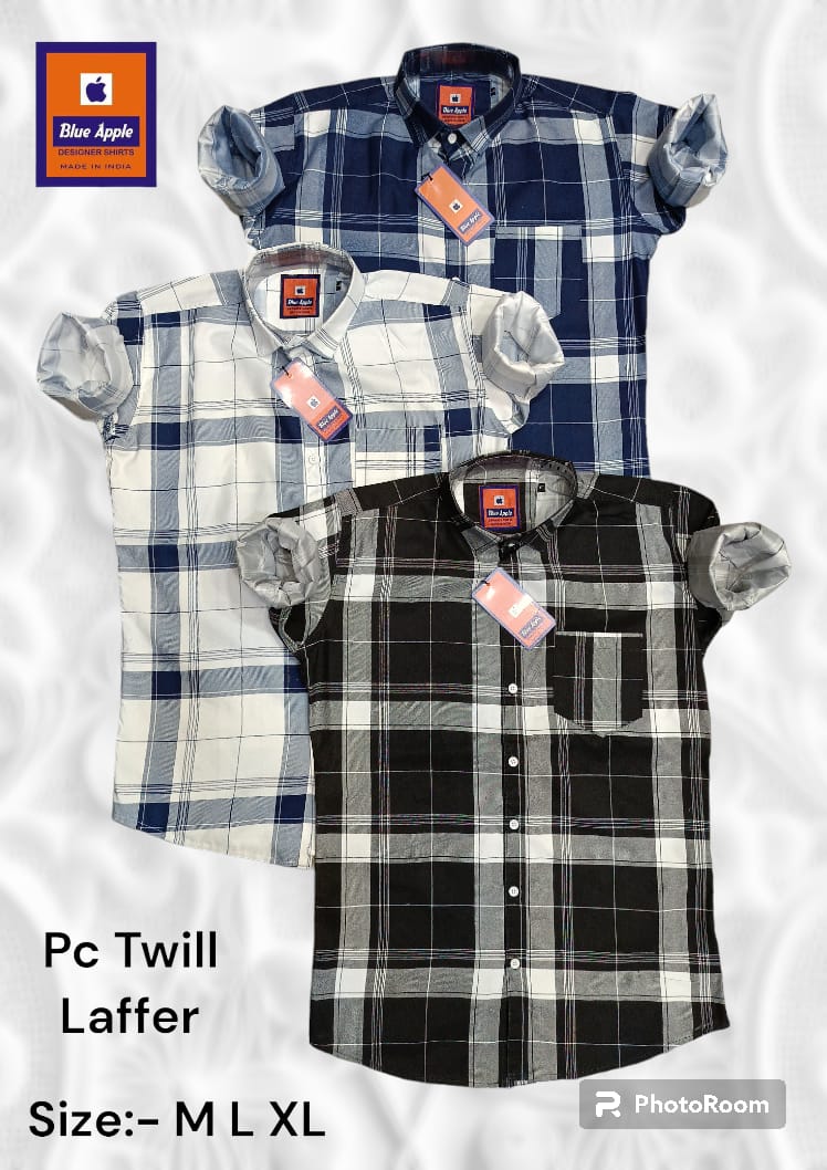 Cotton 2111 Blue Apple Mens Shirts